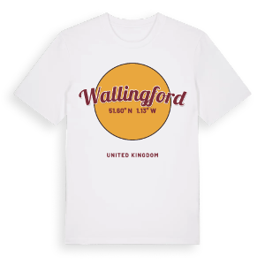 Wallingford cirkel t-shirt – ekologisk bomull t-shirt från Pinshirt