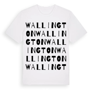 Wallington ordlek t-shirt – ekologisk bomull t-shirt från Pinshirt