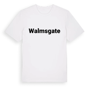Walmsgate fetstil t-shirt – ekologisk bomull t-shirt från Pinshirt