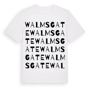 Walmsgate ordlek t-shirt – ekologisk bomull t-shirt från Pinshirt