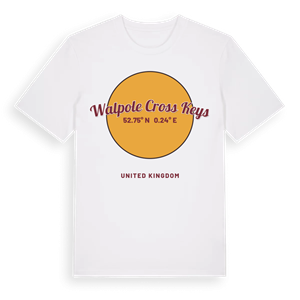 Walpole Cross Keys cirkel t-shirt – ekologisk bomull t-shirt från Pinshirt
