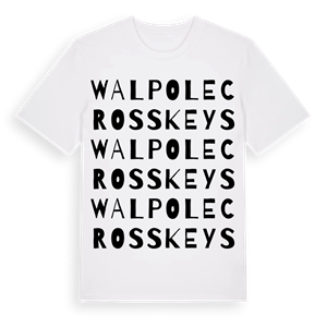 Walpole Cross Keys ordlek t-shirt – ekologisk bomull t-shirt från Pinshirt