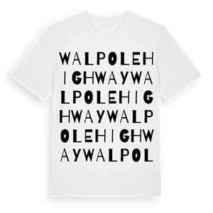 Walpole Highway ordlek t-shirt – ekologisk bomull t-shirt från Pinshirt
