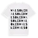 Walsoken ordlek t-shirt