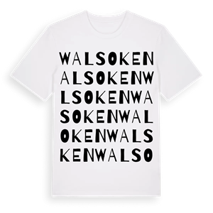 Walsoken ordlek t-shirt – ekologisk bomull t-shirt från Pinshirt