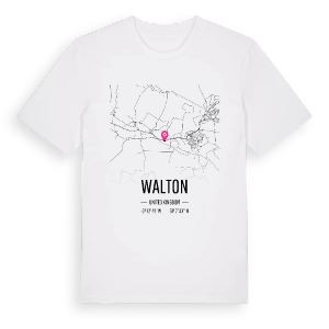 Walton karta t-shirt – ekologisk bomull t-shirt från Pinshirt