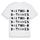 Walton-on-Thames ordlek t-shirt