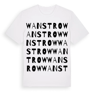 Wanstrow ordlek t-shirt – ekologisk bomull t-shirt från Pinshirt