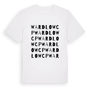 Wardlow CP ordlek t-shirt – ekologisk bomull t-shirt från Pinshirt