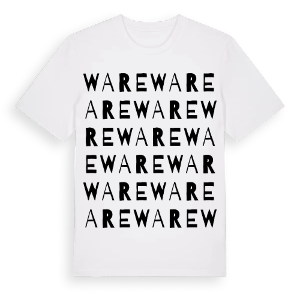 Ware ordlek t-shirt – ekologisk bomull t-shirt från Pinshirt