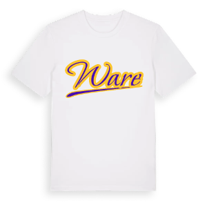 Ware baseball t-shirt – ekologisk bomull t-shirt från Pinshirt