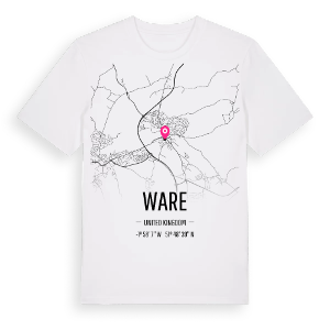 Ware karta t-shirt – ekologisk bomull t-shirt från Pinshirt