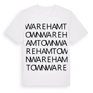 Wareham Town ordlek t-shirt – ekologisk bomull t-shirt från Pinshirt