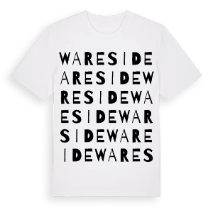 Wareside ordlek t-shirt – ekologisk bomull t-shirt från Pinshirt
