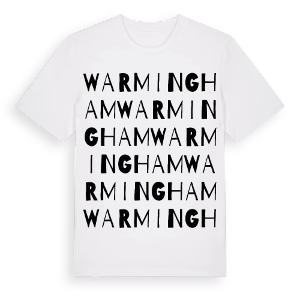 Warmingham ordlek t-shirt – ekologisk bomull t-shirt från Pinshirt