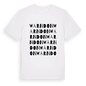Warndon ordlek t-shirt – ekologisk bomull t-shirt från Pinshirt