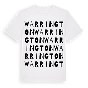 Warrington ordlek t-shirt – ekologisk bomull t-shirt från Pinshirt