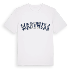 Warthill college t-shirt – ekologisk bomull t-shirt från Pinshirt