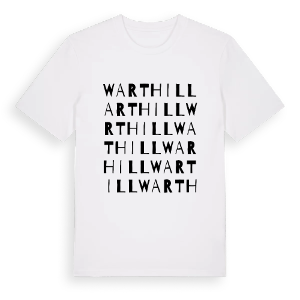 Warthill ordlek t-shirt – ekologisk bomull t-shirt från Pinshirt