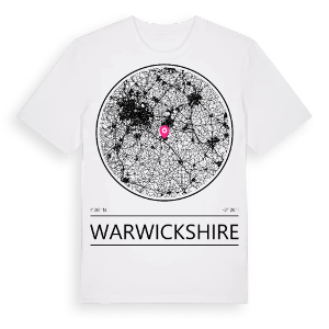 Warwickshire t-shirt – ekologisk bomull t-shirt från Pinshirt