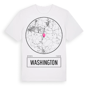 Washington t-shirt – ekologisk bomull t-shirt från Pinshirt