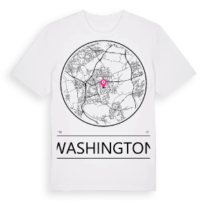 Washington t-shirt – ekologisk bomull t-shirt från Pinshirt