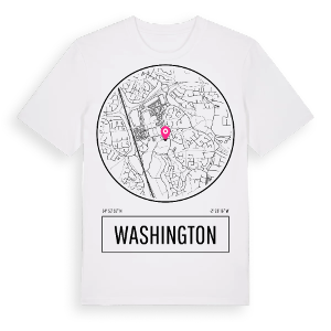 Washington t-shirt – ekologisk bomull t-shirt från Pinshirt