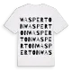 Wasperton ordlek t-shirt