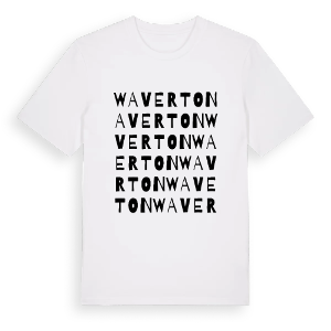 Waverton ordlek t-shirt – ekologisk bomull t-shirt från Pinshirt
