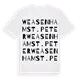 Weasenham St. Peter ordlek t-shirt