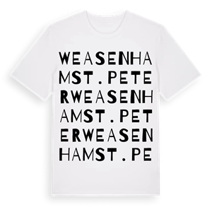 Weasenham St. Peter ordlek t-shirt – ekologisk bomull t-shirt från Pinshirt