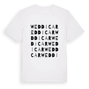 Weddicar ordlek t-shirt – ekologisk bomull t-shirt från Pinshirt