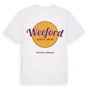 Weeford cirkel t-shirt – ekologisk bomull t-shirt från Pinshirt