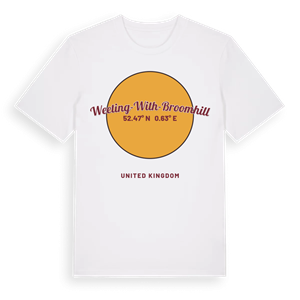 Weeting-with-Broomhill cirkel t-shirt – ekologisk bomull t-shirt från Pinshirt