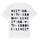 Weeting-with-Broomhill ordlek t-shirt