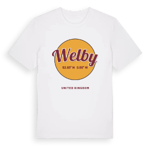 Welby cirkel t-shirt – ekologisk bomull t-shirt från Pinshirt