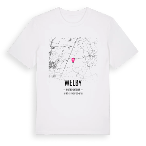 Welby karta t-shirt – ekologisk bomull t-shirt från Pinshirt