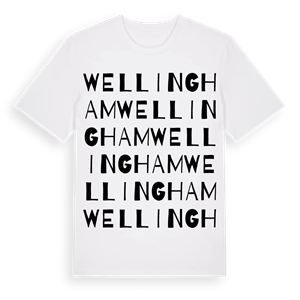 Wellingham ordlek t-shirt – ekologisk bomull t-shirt från Pinshirt