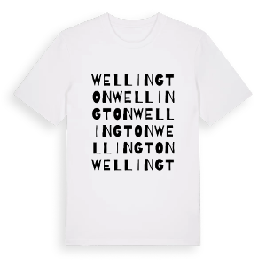 Wellington ordlek t-shirt – ekologisk bomull t-shirt från Pinshirt