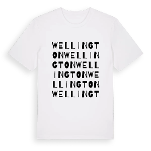 Wellington ordlek t-shirt – ekologisk bomull t-shirt från Pinshirt