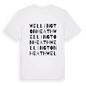Wellington Heath ordlek t-shirt – ekologisk bomull t-shirt från Pinshirt