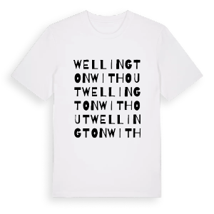 Wellington Without ordlek t-shirt – ekologisk bomull t-shirt från Pinshirt