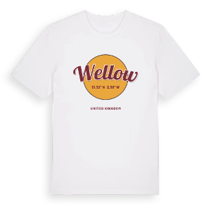 Wellow cirkel t-shirt – ekologisk bomull t-shirt från Pinshirt