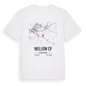 Wellow CP karta t-shirt – ekologisk bomull t-shirt från Pinshirt