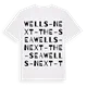 Wells-Next-the-Sea ordlek t-shirt