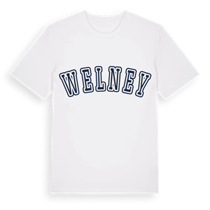 Welney college t-shirt – ekologisk bomull t-shirt från Pinshirt