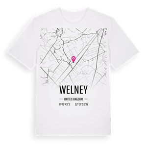 Welney karta t-shirt – ekologisk bomull t-shirt från Pinshirt