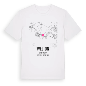 Welton karta t-shirt – ekologisk bomull t-shirt från Pinshirt