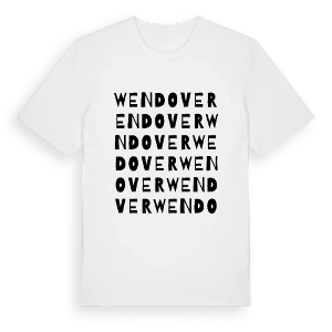 Wendover ordlek t-shirt – ekologisk bomull t-shirt från Pinshirt