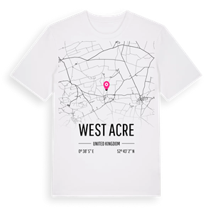 West Acre karta t-shirt – ekologisk bomull t-shirt från Pinshirt